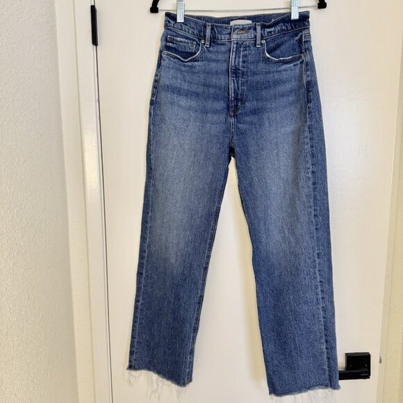 Loft 90’s Straight Jeans Women’s 26 2 Ultra High Rise Medium Wash Denim - Picture 1 of 8